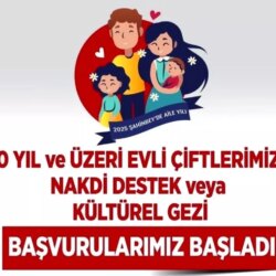 Şahinbey Belediyesi’nden 10 Yıl Evliliği Olan Çiftlere Nakdi Destek